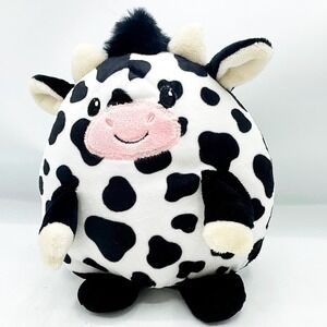 Animal Adventure Target Black And White Egg Shaped Cow Plush Toy 7" Tall
